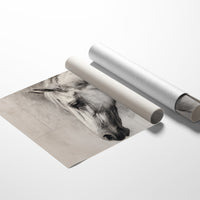 Equine Elegance in Charcoal Whispers