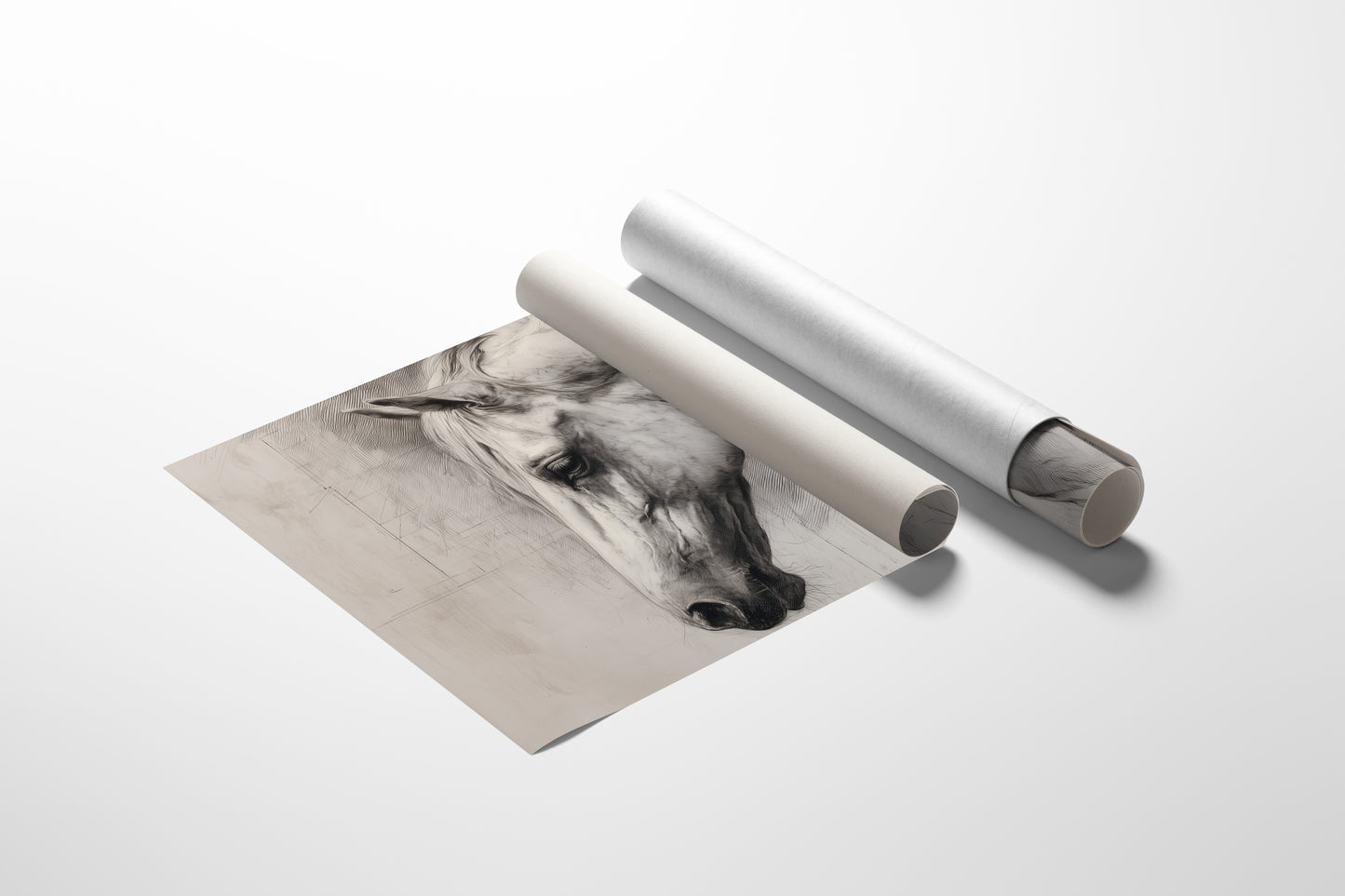 Equine Elegance in Charcoal Whispers