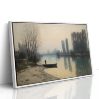 Solitary Shore In Misty Light