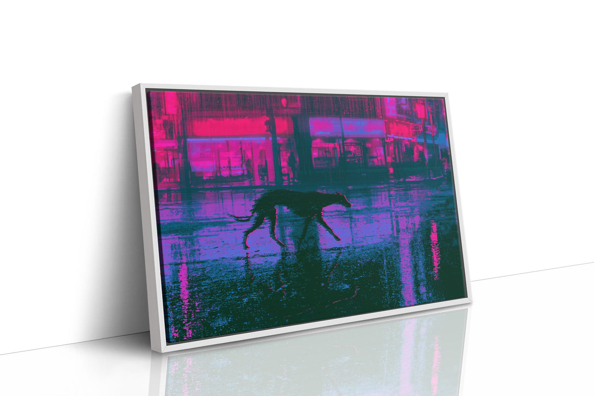 Neon Glitch Street Wanderer