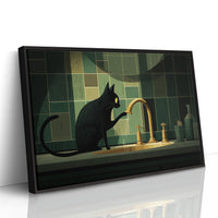 Midnight Curiosity at the Faucet