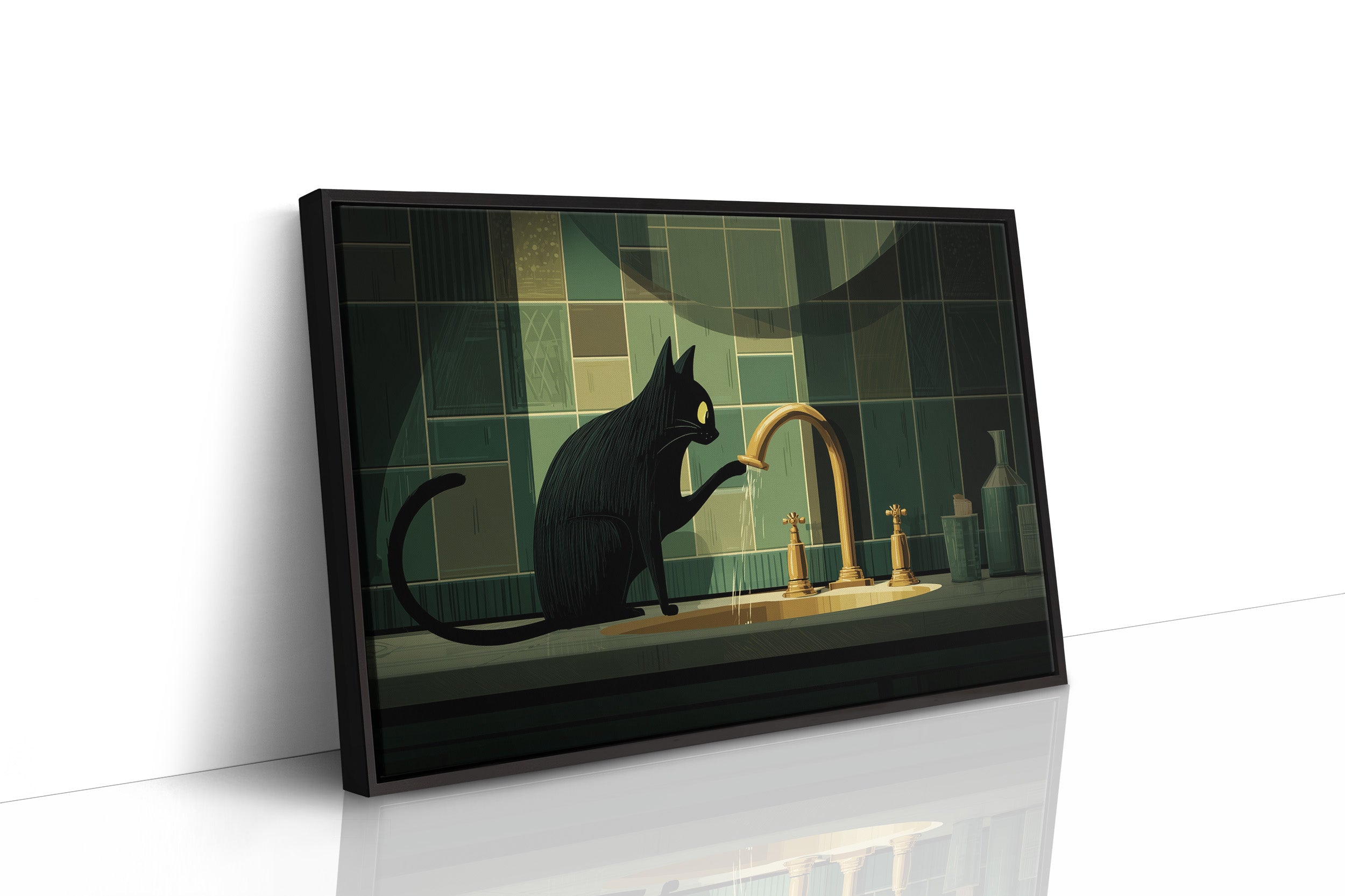 Midnight Curiosity at the Faucet
