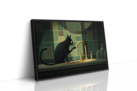 Midnight Curiosity at the Faucet
