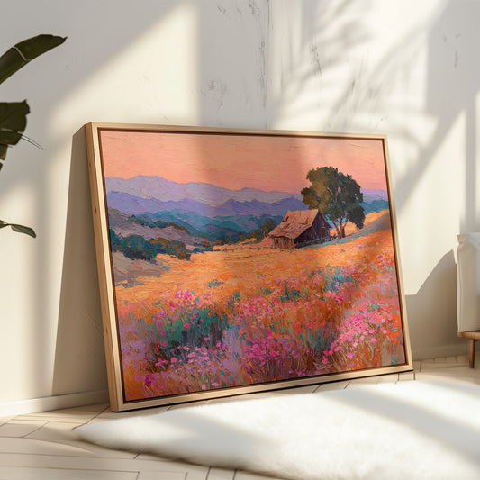 Sunset Over Fields of Gold