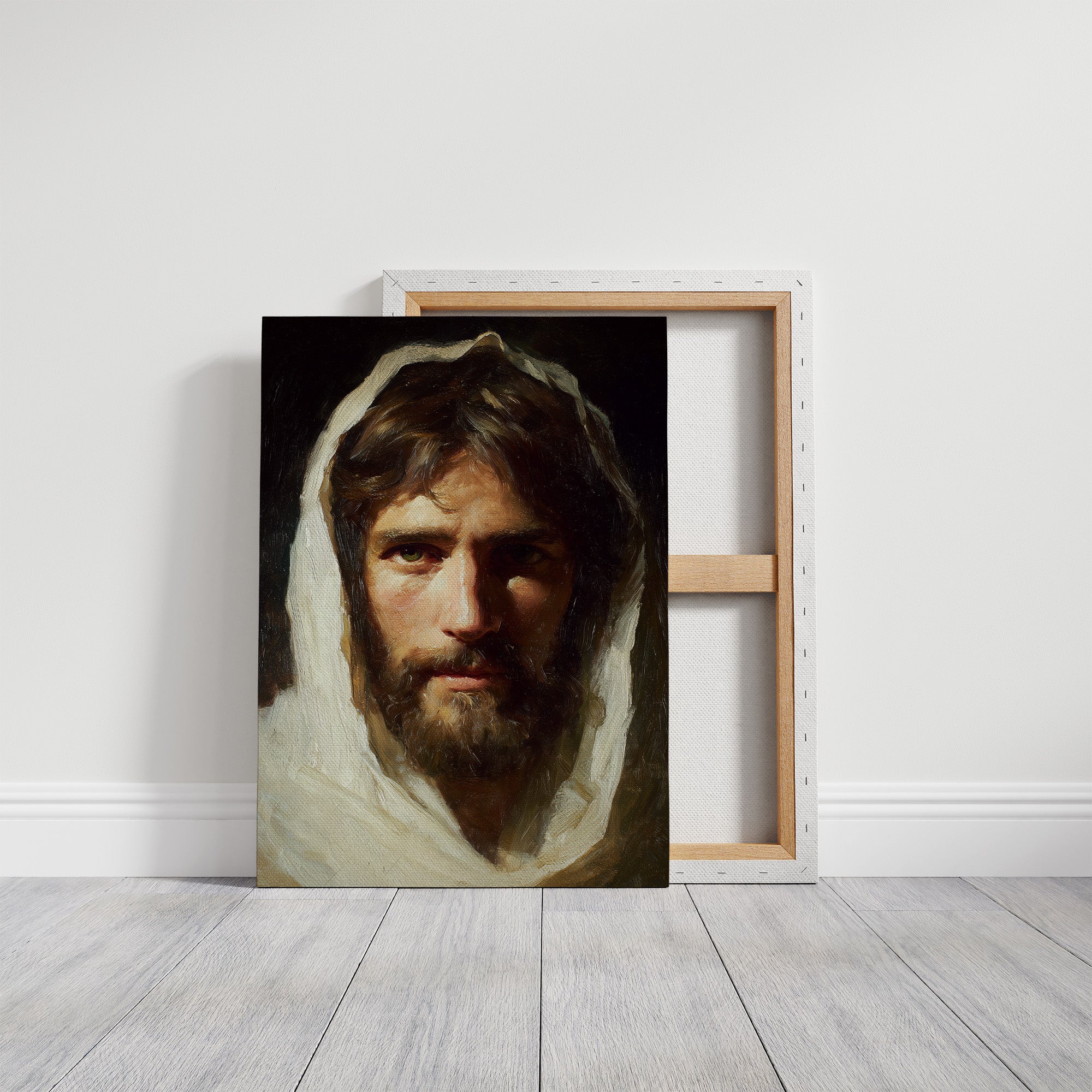 Ancient Brushstrokes On Wooden Table