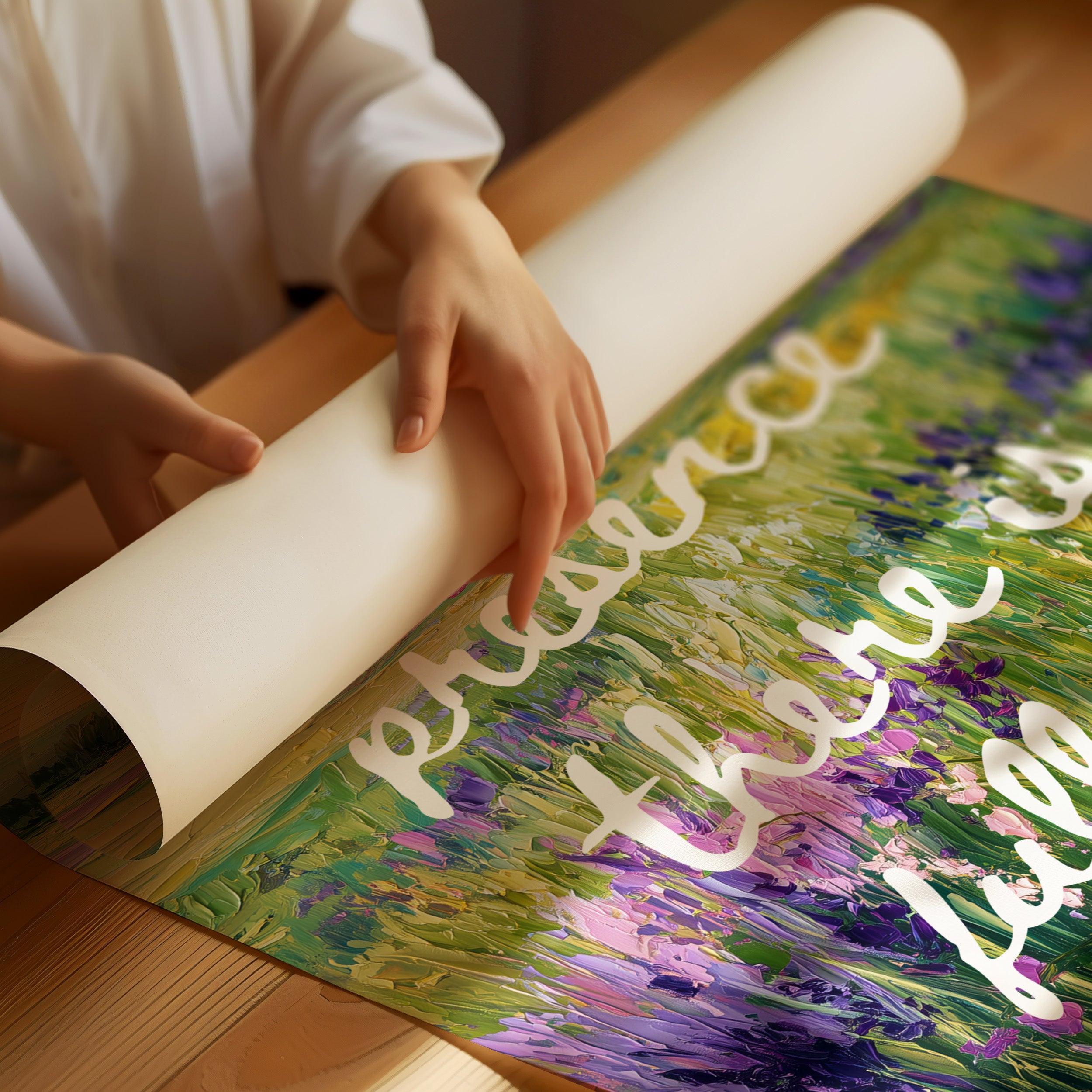 Lavender Fields Carry Sacred Words