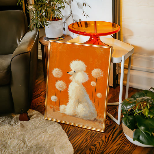 A Poodle's Playful Garden