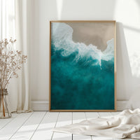 Aerial Drift Over Turquoise Tide
