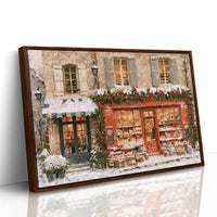 Snow On The Shop Windows