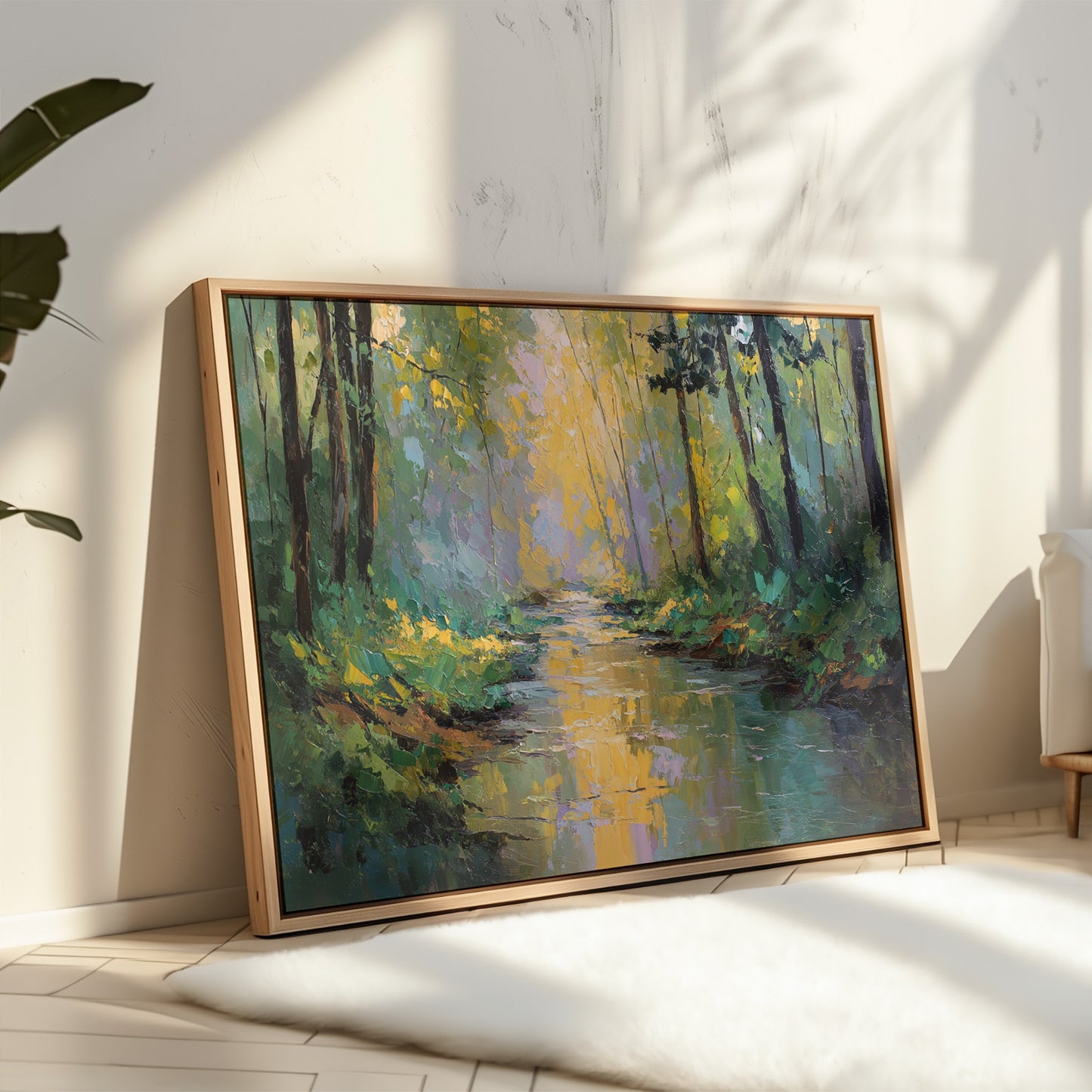 Sunlit Stream Carries Golden Dreams