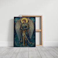 Celestial Warrior In Azure Tides