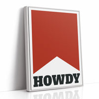 Howdy Western Banner Print
