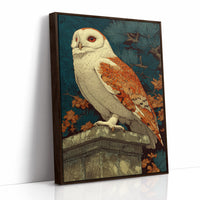 Barn Owl Under Amber Pines