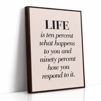 Life Is Ten Percent What Happens To You