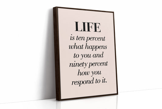 Life Is Ten Percent What Happens To You