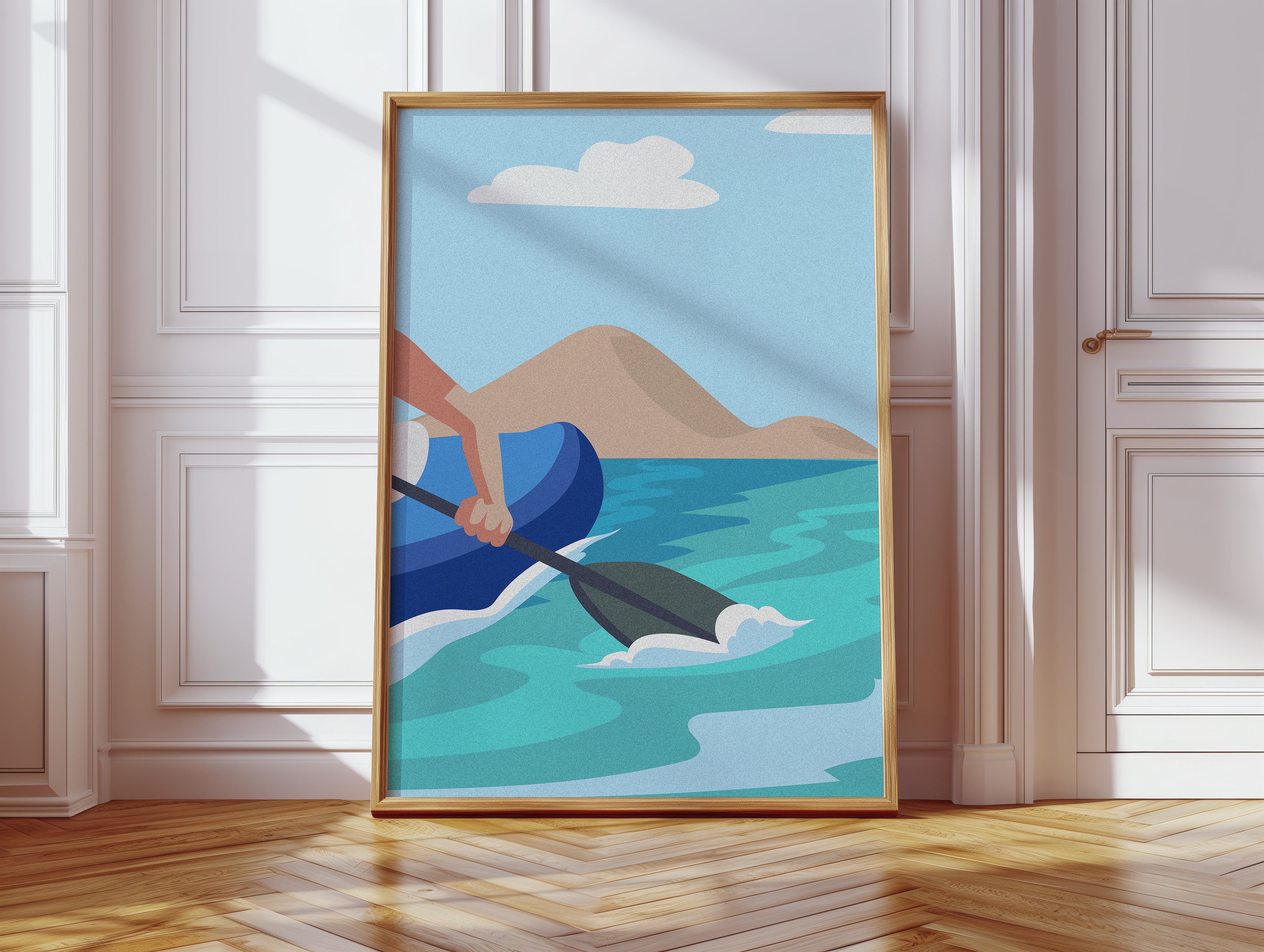 Paddle Through Mountain Lake Serenity