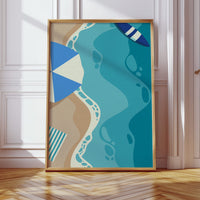 Footprints Along Turquoise Shorelines Dance