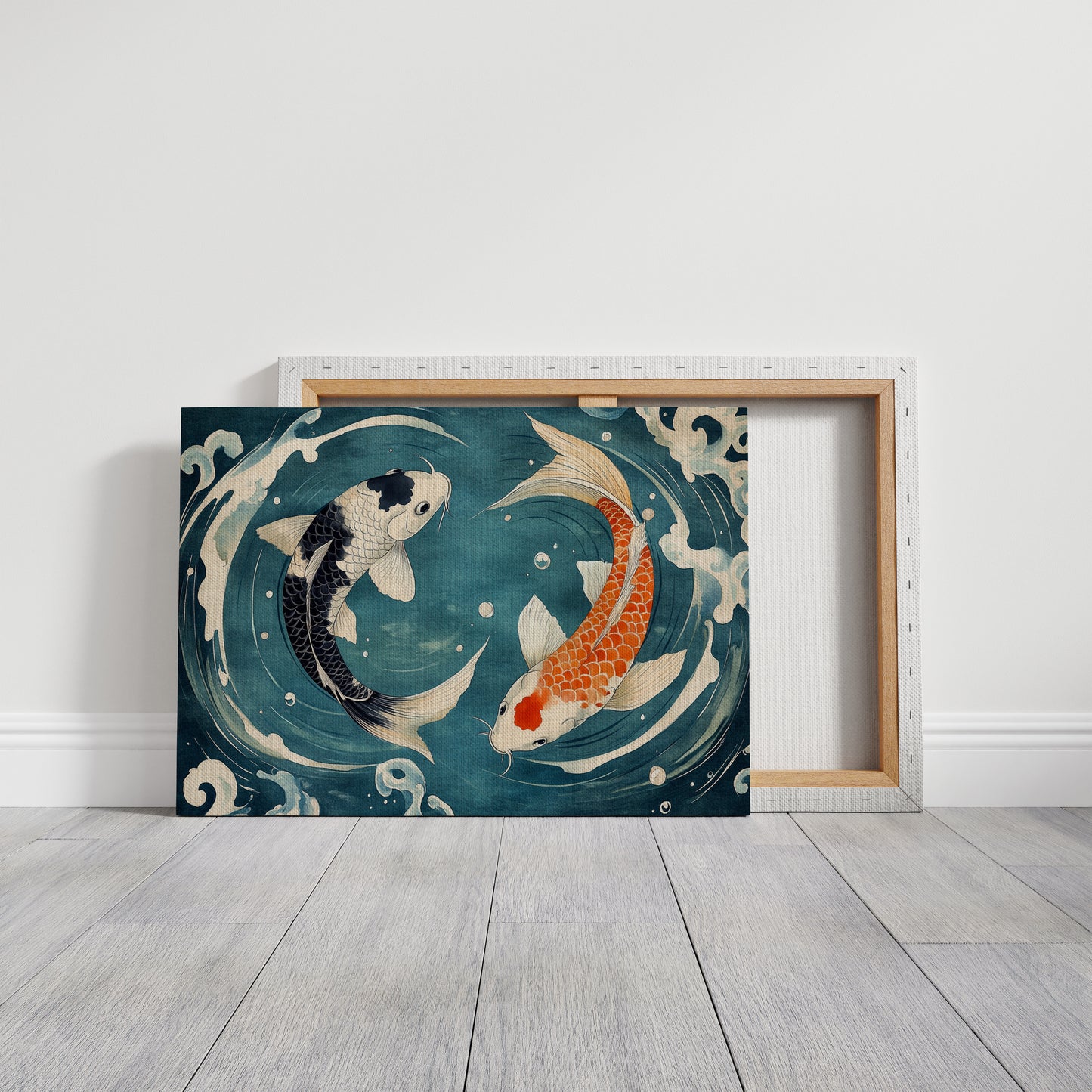 Koi Dance Through Midnight Waters