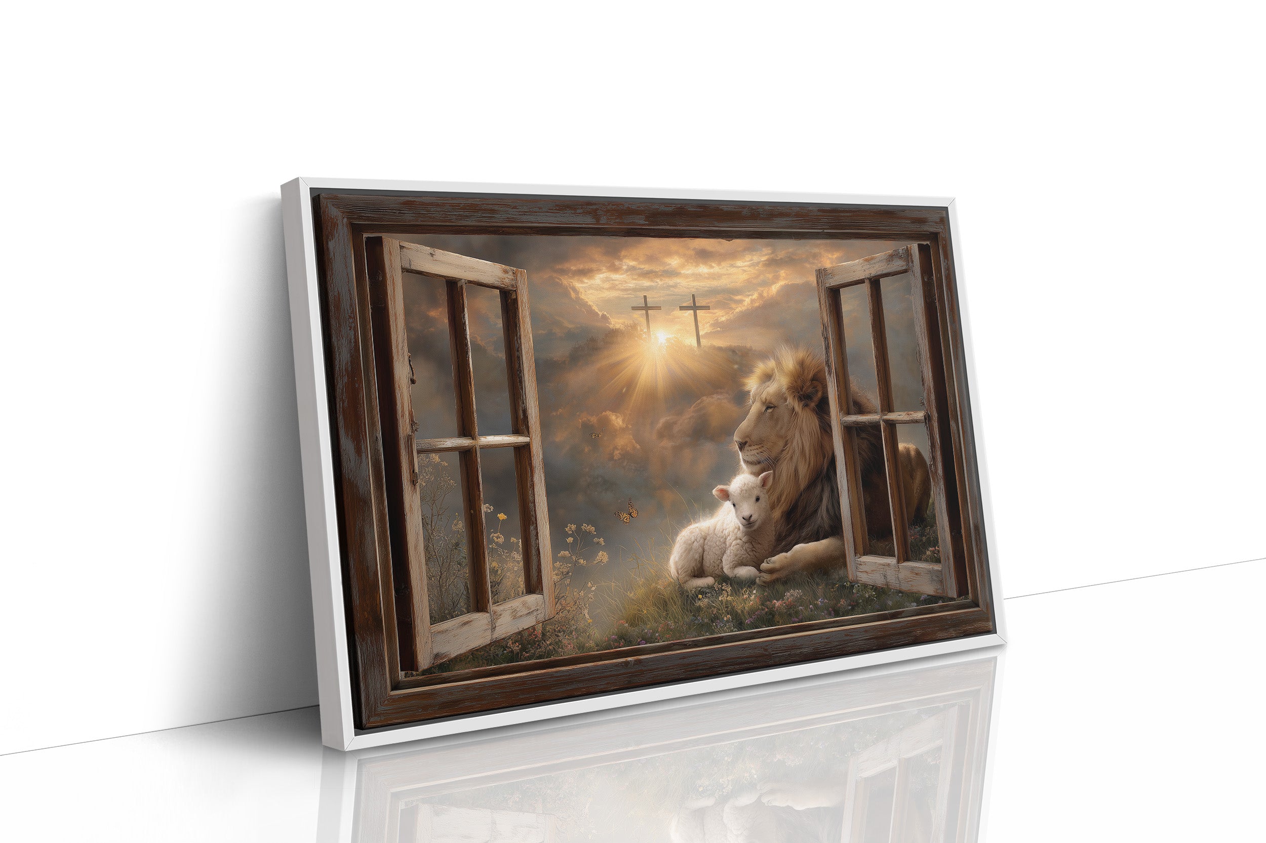 Lion And Lamb Under Heaven's Light