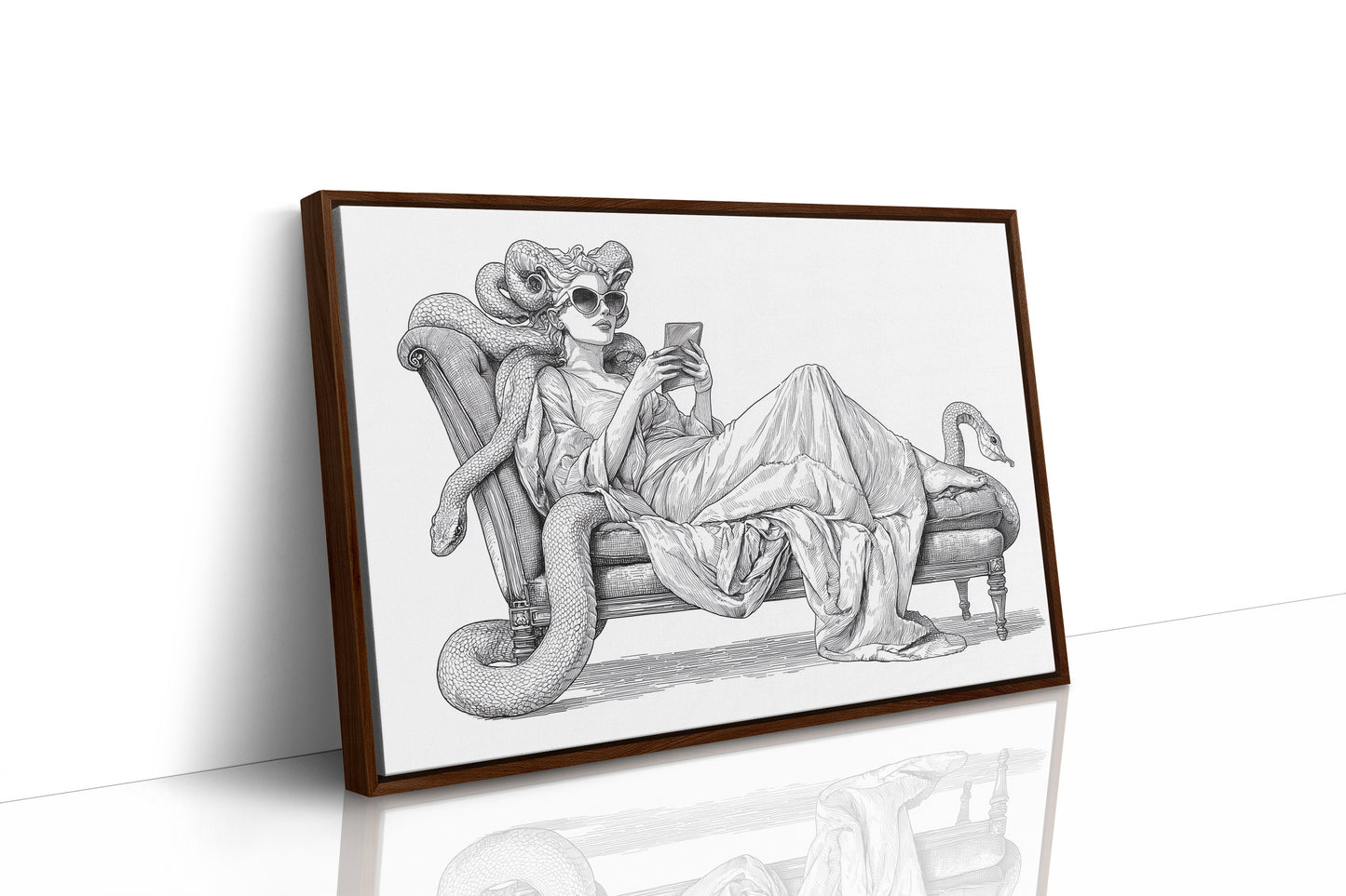 Modern Medusa's Digital Repose