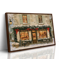 Café Tables In The Snow