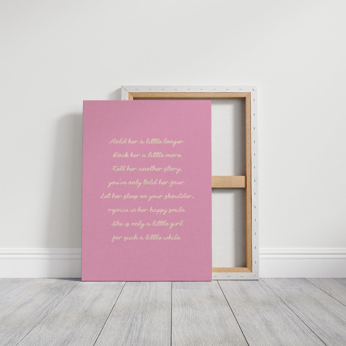 Bubblegum Lullaby in Cream Cursive