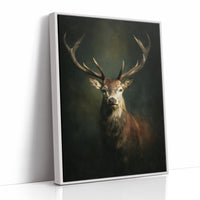 Antlers Against the Forest Depths