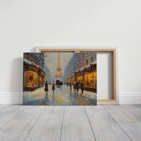 Winter Lights Glow On Paris Streets