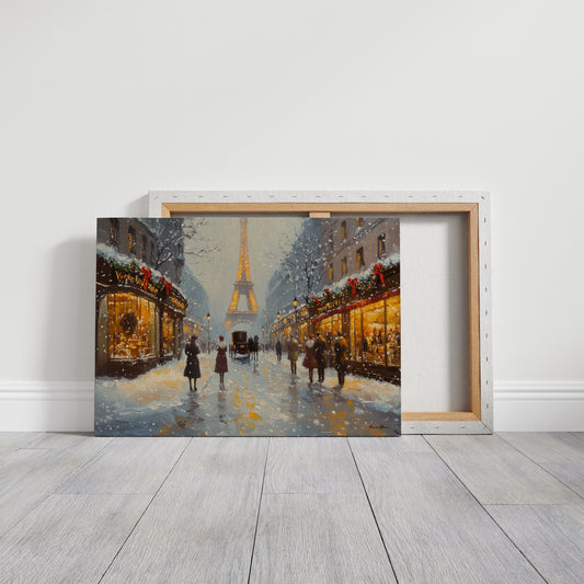 Winter Lights Glow On Paris Streets