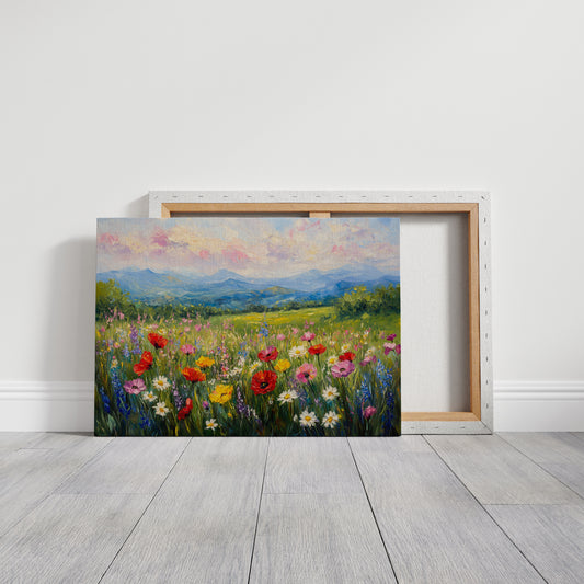 Mountain Meadows Bloom In Rainbow Light