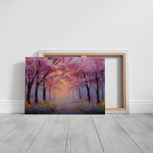 Cherry Blossoms Paint The Dawn Path