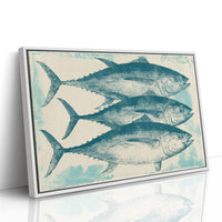 School of Tuna, Vintage Block Print