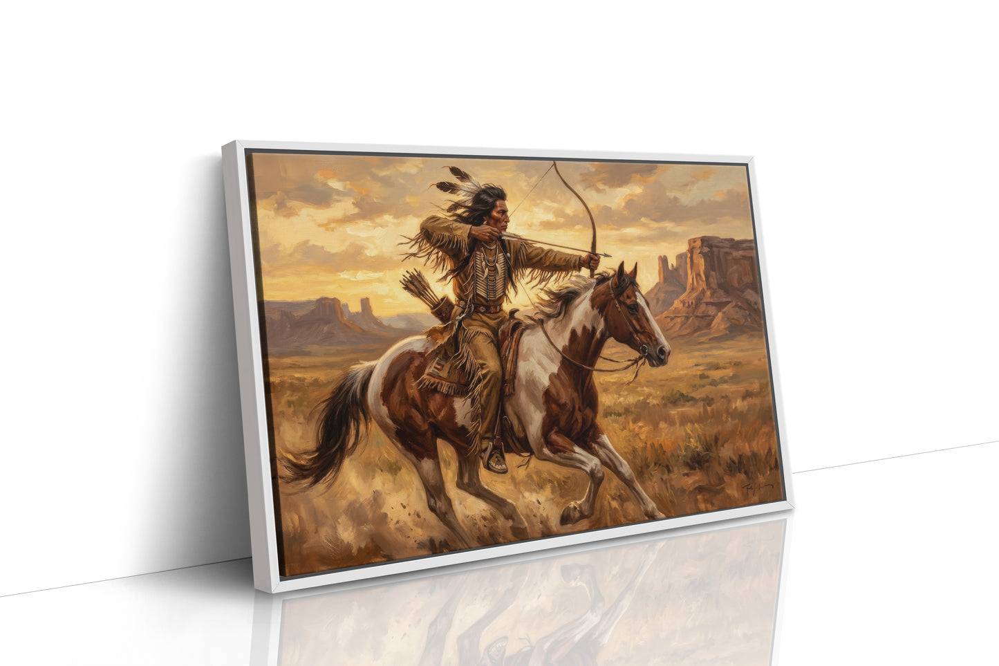Desert Rider Drawing His Bow
