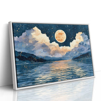 Golden Moon Over Sleeping Water