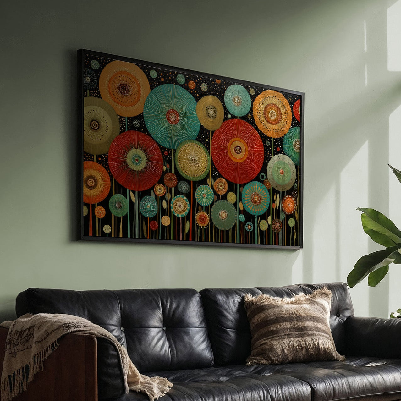 Midnight Garden Blooms In Color