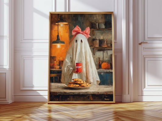 Sweet Ghost Sneaks Midnight Cookies
