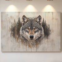 Ancient Forest Holds Wolf's Gaze