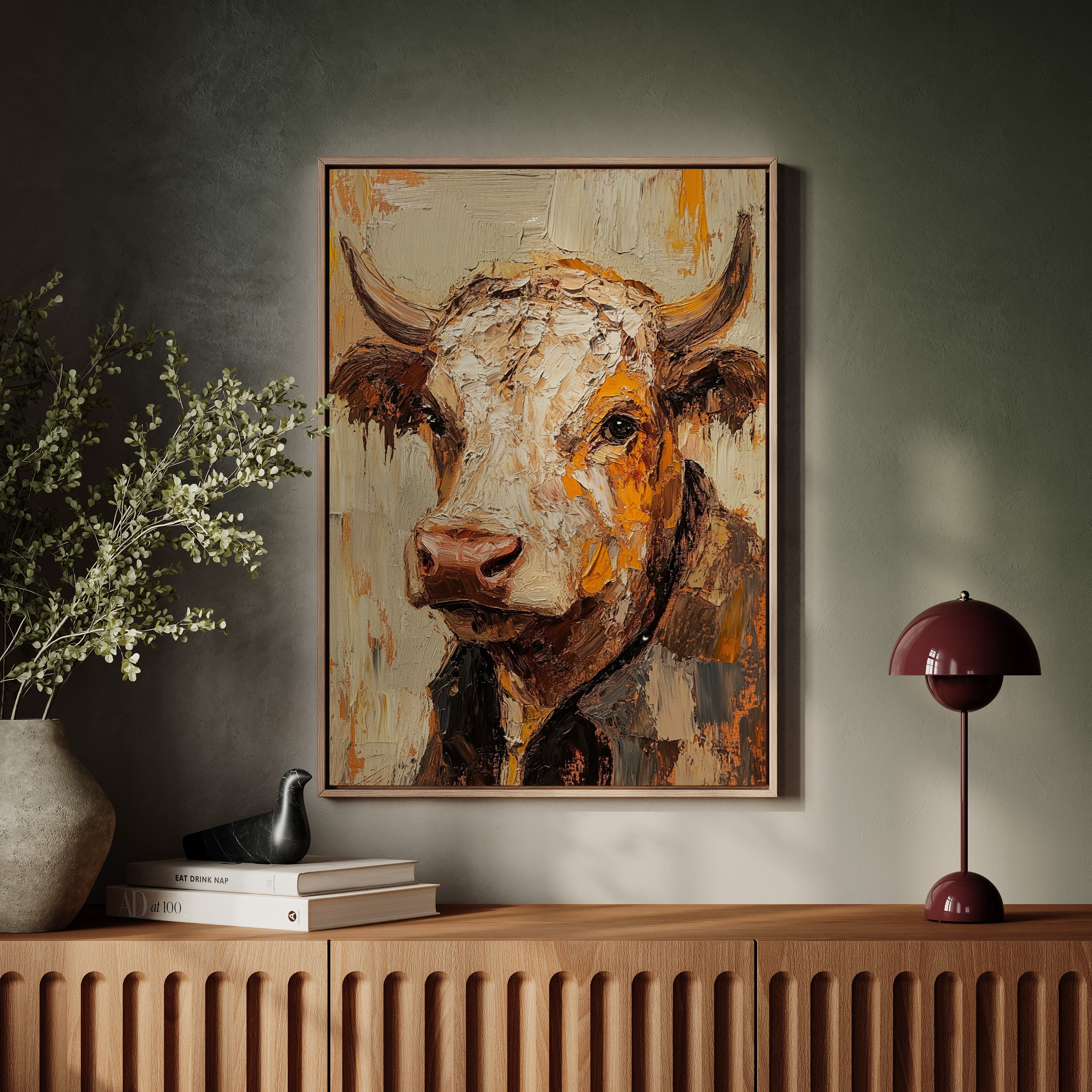 Rustic Longhorn with Painted Soul