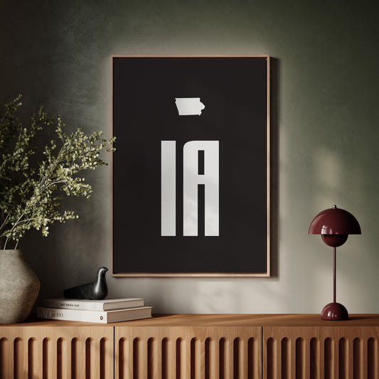 Iowa Letters Stand Bold And True