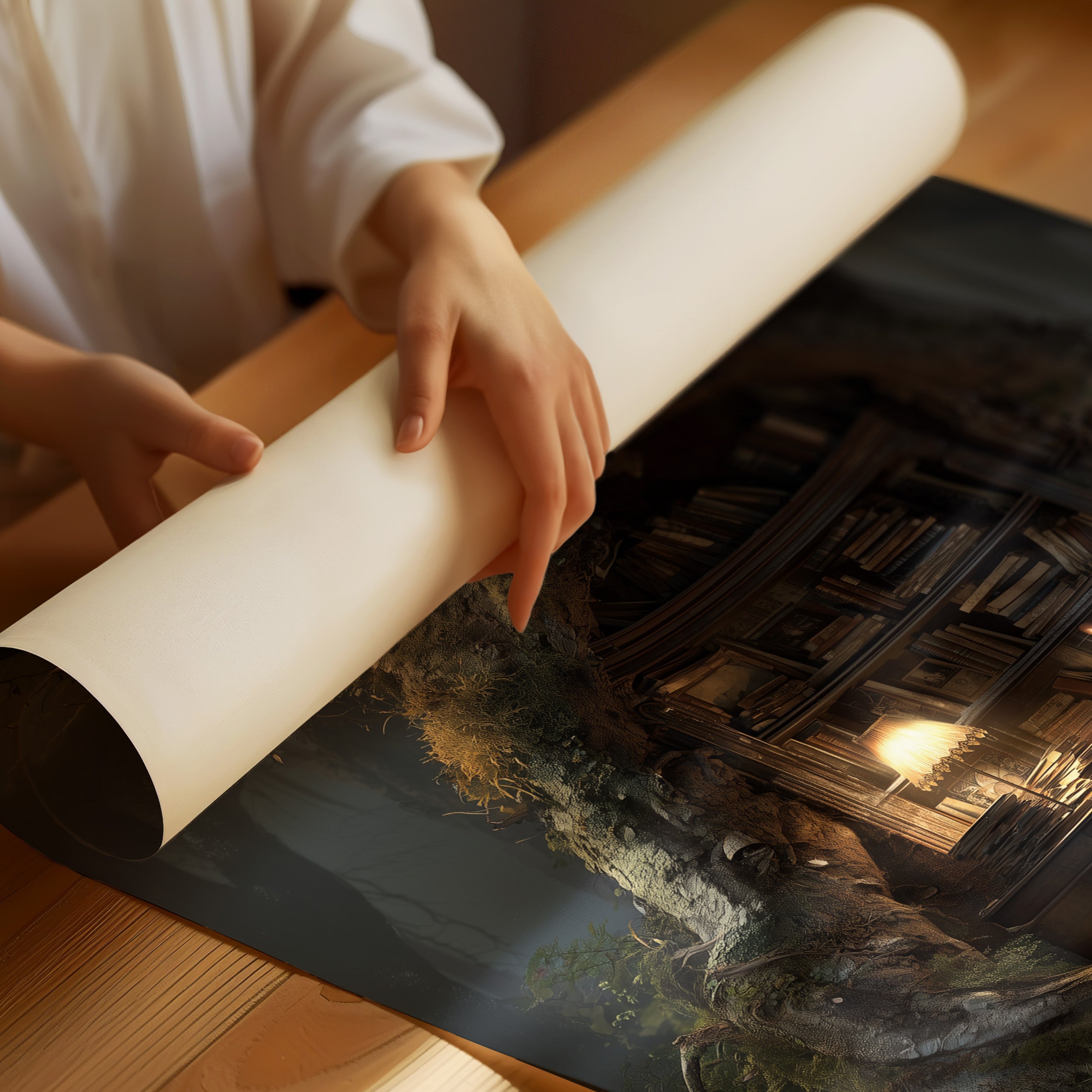 Hollow Oak Keeps Ancient Pages