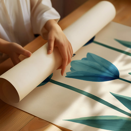 Blue Tulips Carry Simple Truth