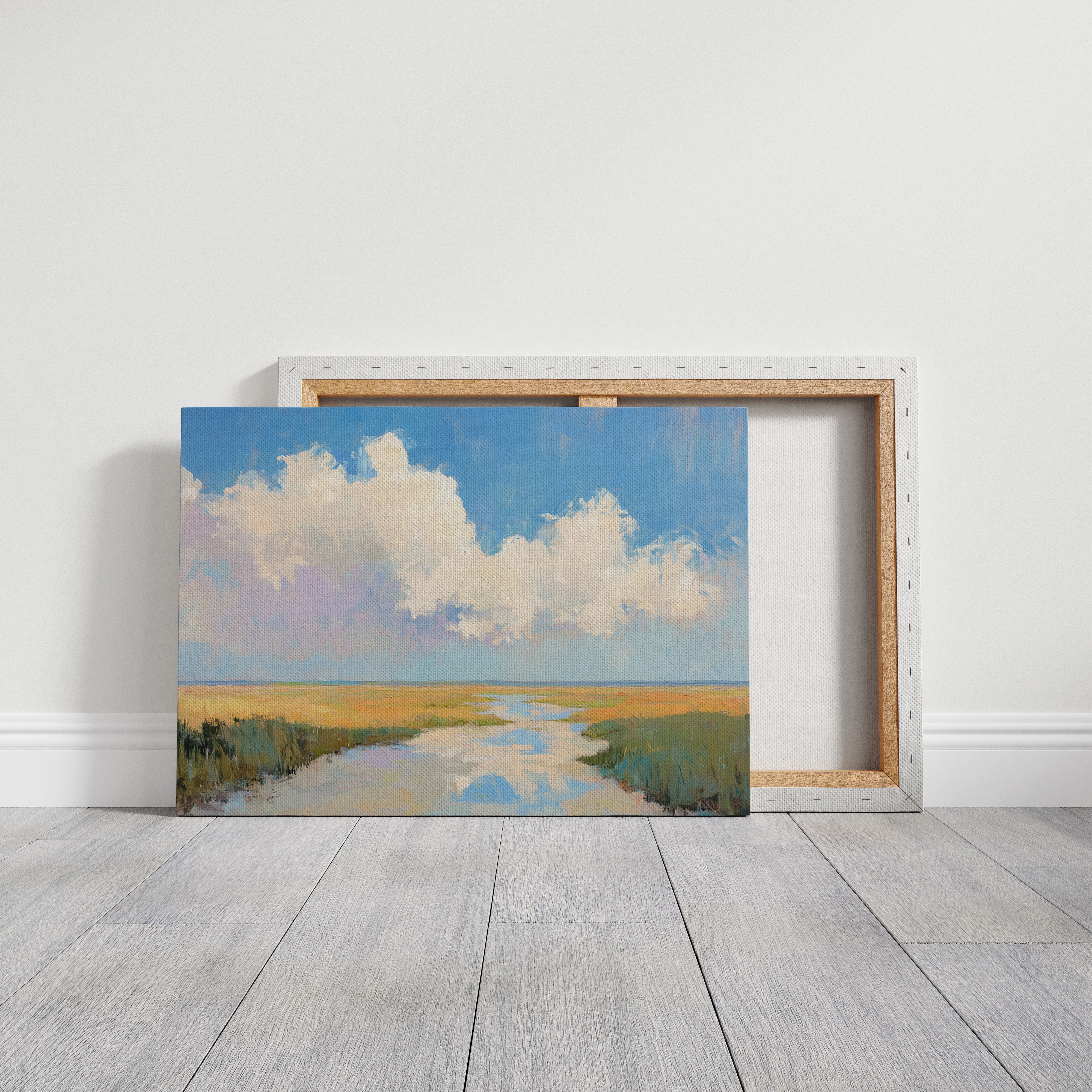 Summer Clouds Crown The Marsh