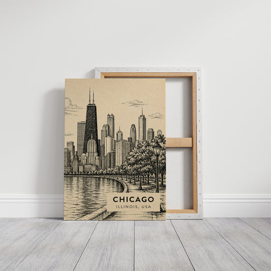 Chicago in Sepia Tones