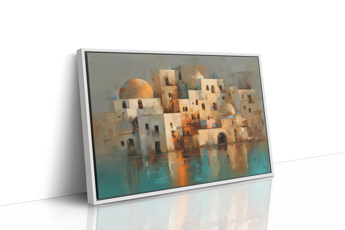 Mediterranean Mirage: Domes At Dusk