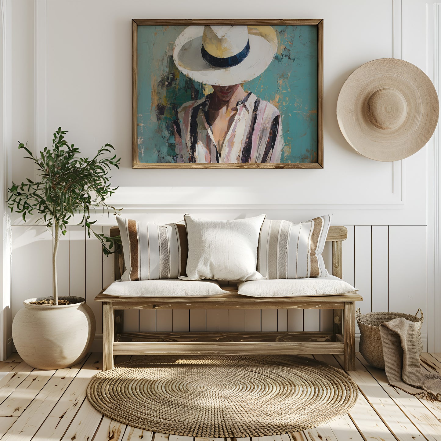 Sunlit Grace Behind Panama White