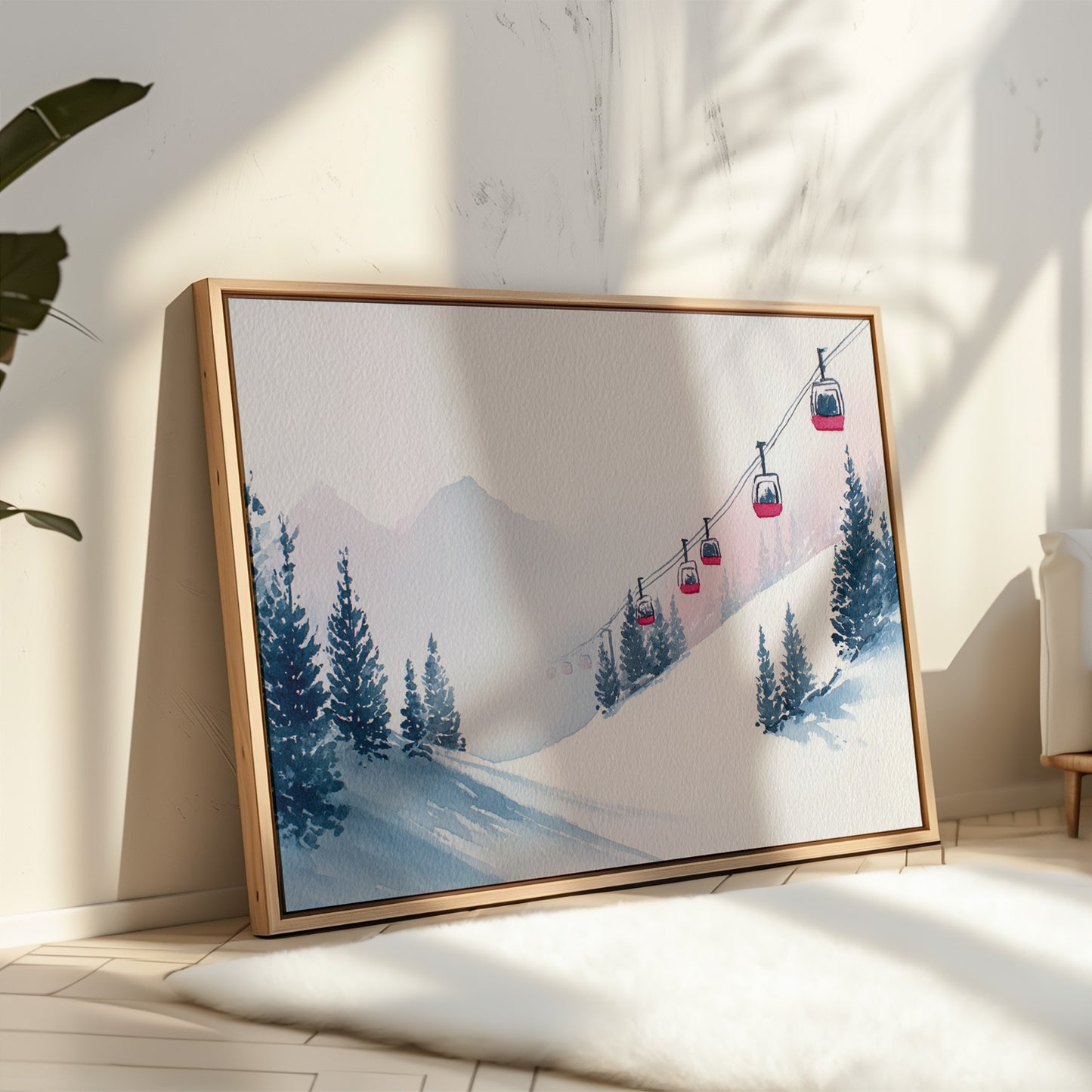 Ascending Through Misty Pines