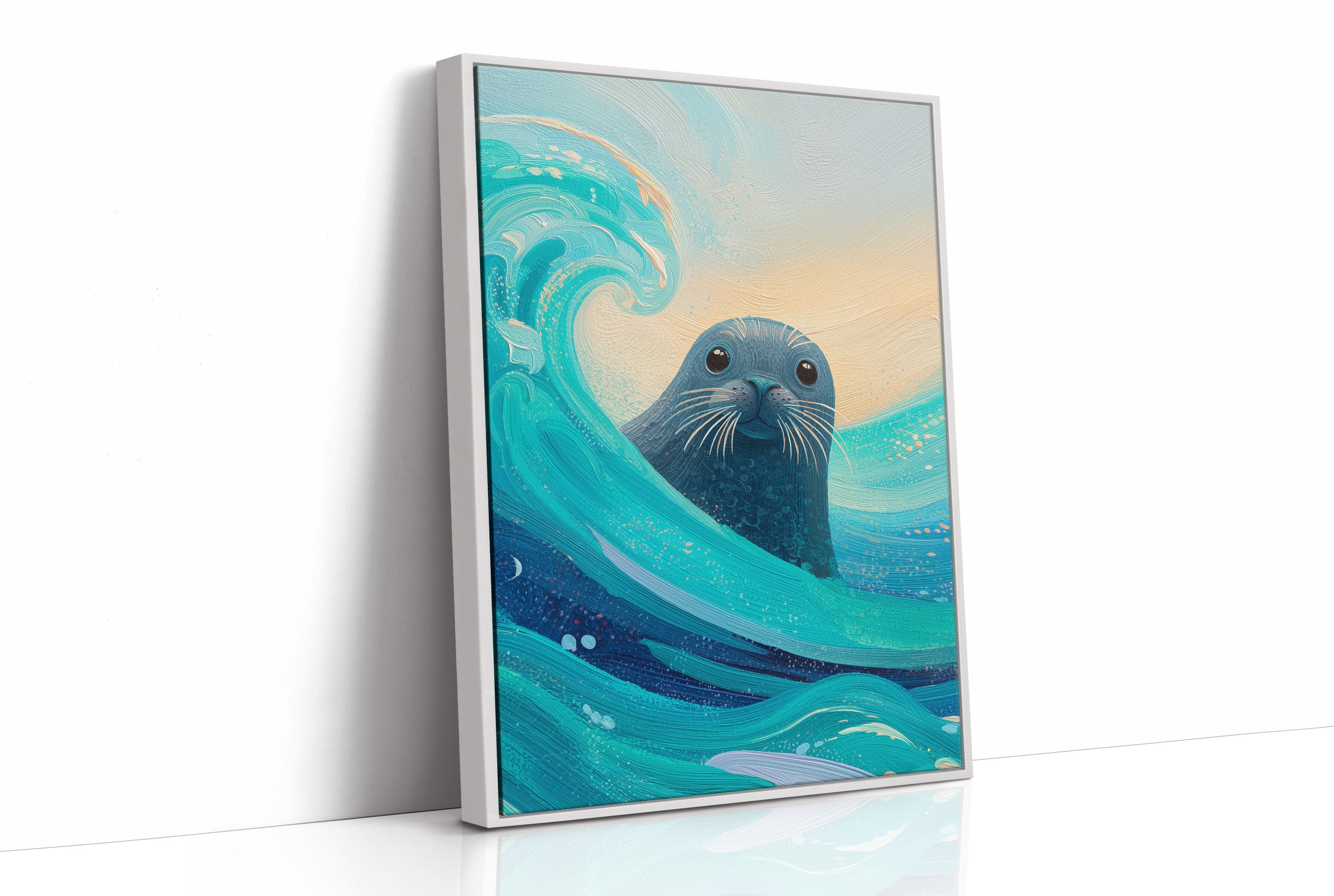 Ocean Soul Peers Through Waves