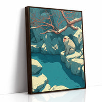 Snow Monkey by the Onsen