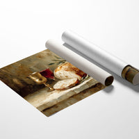 Bread And Wine Between Pages