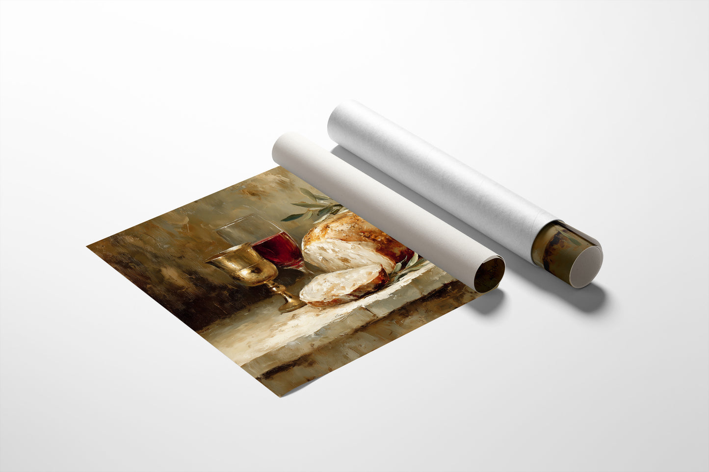 Bread And Wine Between Pages